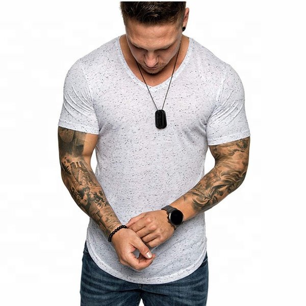 Short Sleeves Soft 100% Cotton T-shirt Multi color Custom Logo Men Plain No Brand T Shirts