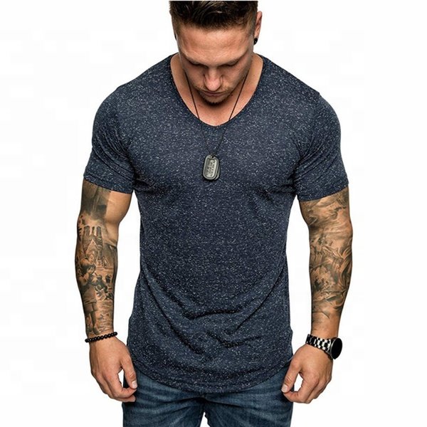 Short Sleeves Soft 100% Cotton T-shirt Multi color Custom Logo Men Plain No Brand T Shirts