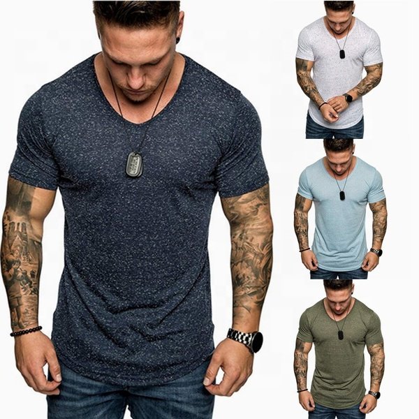 Short Sleeves Soft 100% Cotton T-shirt Multi color Custom Logo Men Plain No Brand T Shirts