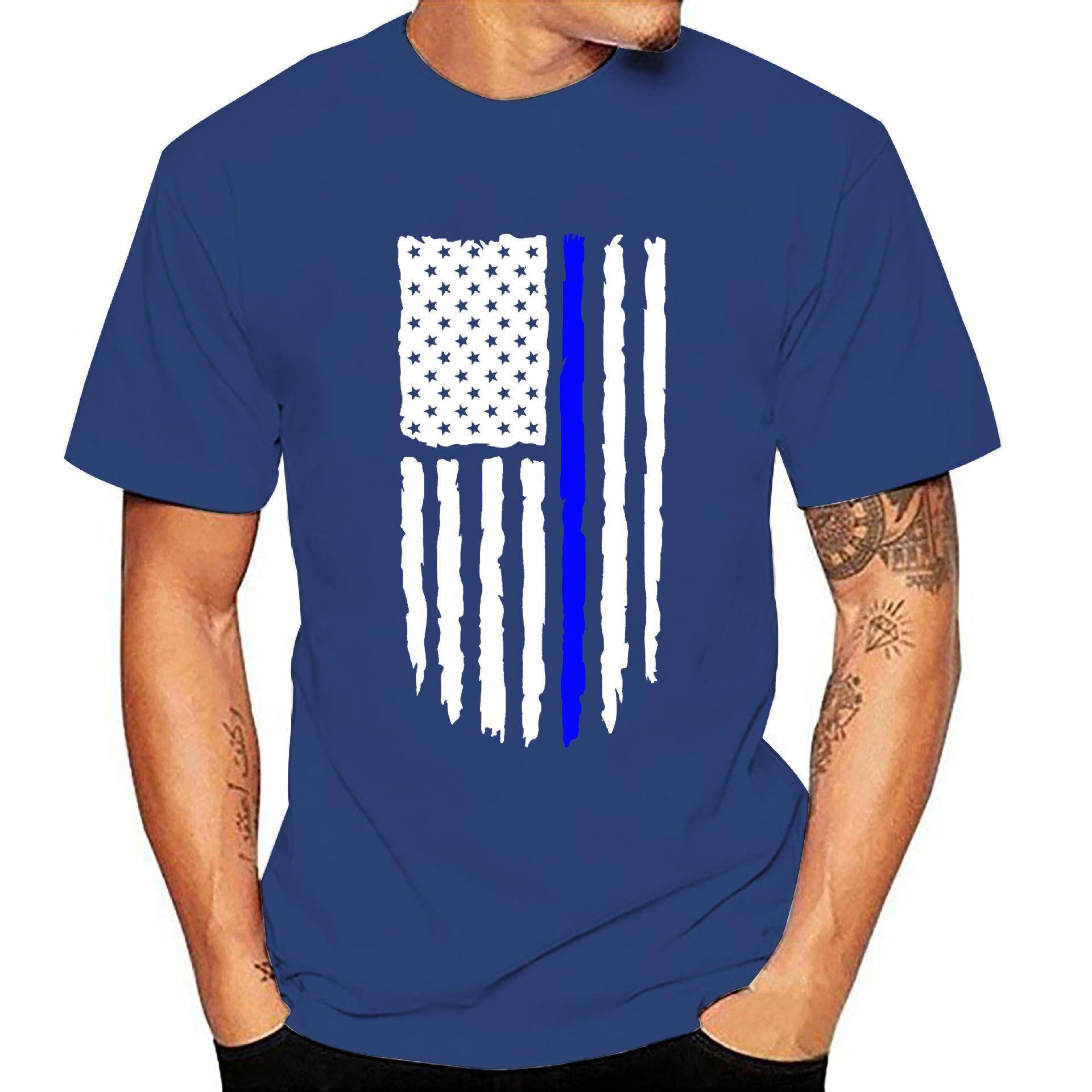 Fashion Printing Heavy Weight Men's 3D digital Printed T-shirt Men's T-shirt Independence Day T-shirt