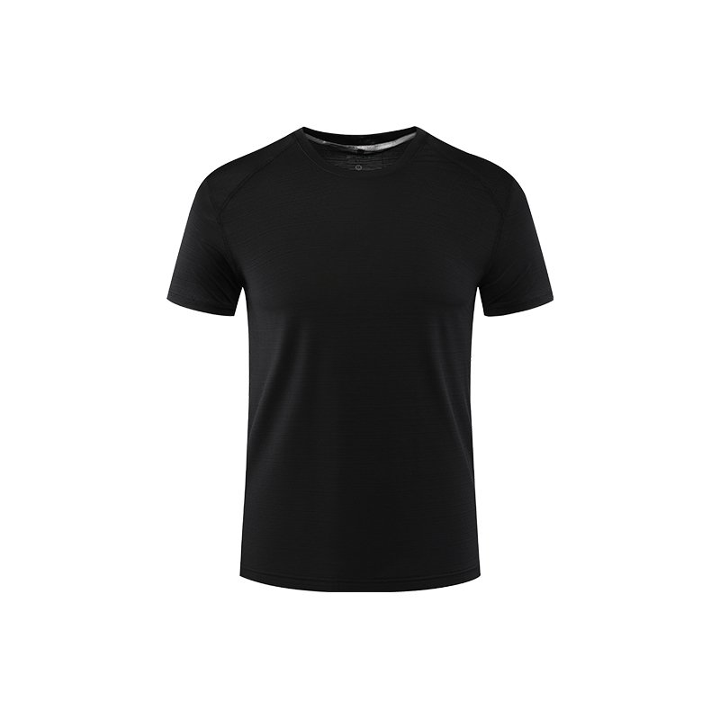 O-neck Plain Blank Quick Dry High Elastic 89.6% Polyester 10.4% Spandex Elastane Sports Running Men's T-shirts