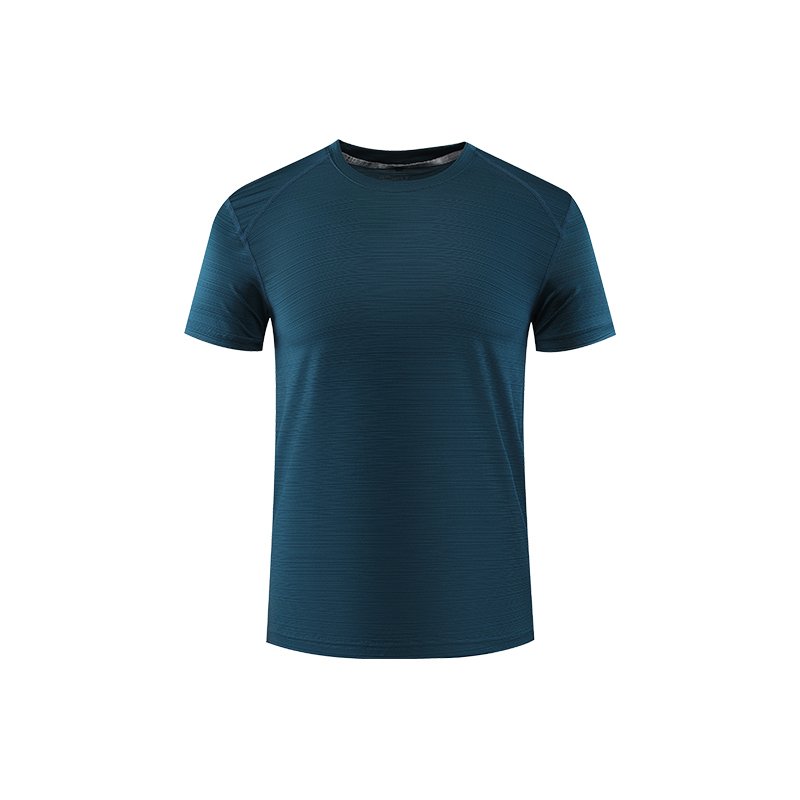 O-neck Plain Blank Quick Dry High Elastic 89.6% Polyester 10.4% Spandex Elastane Sports Running Men's T-shirts
