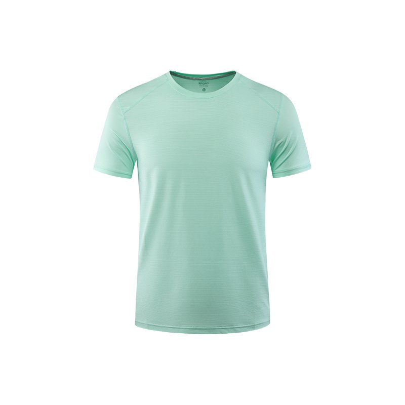 O-neck Plain Blank Quick Dry High Elastic 89.6% Polyester 10.4% Spandex Elastane Sports Running Men's T-shirts