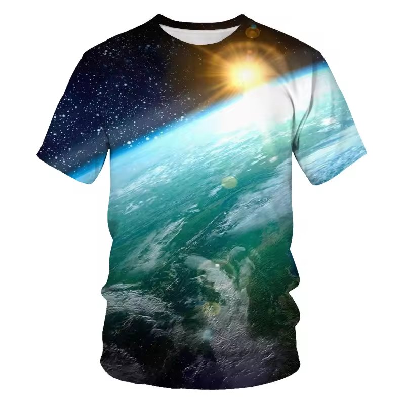 High Quality Custom Sublimation Print Men's T-Shirts Breathable Men's Jersey Casual Outdoor Sport Men's T-shirt