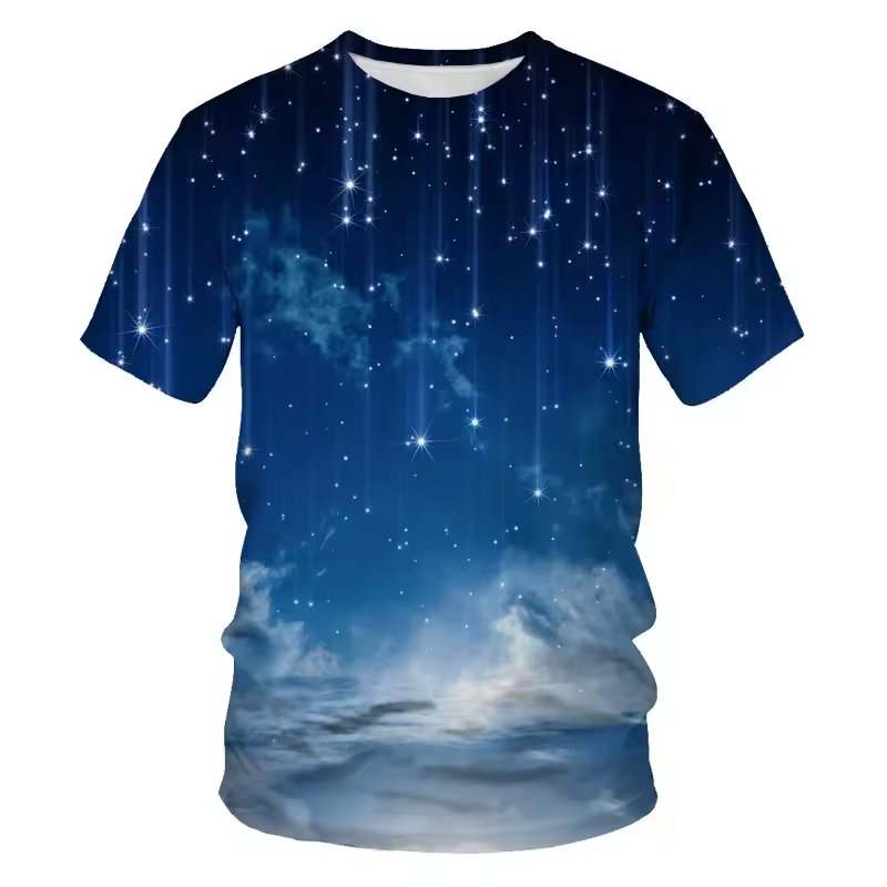 High Quality Custom Sublimation Print Men's T-Shirts Breathable Men's Jersey Casual Outdoor Sport Men's T-shirt