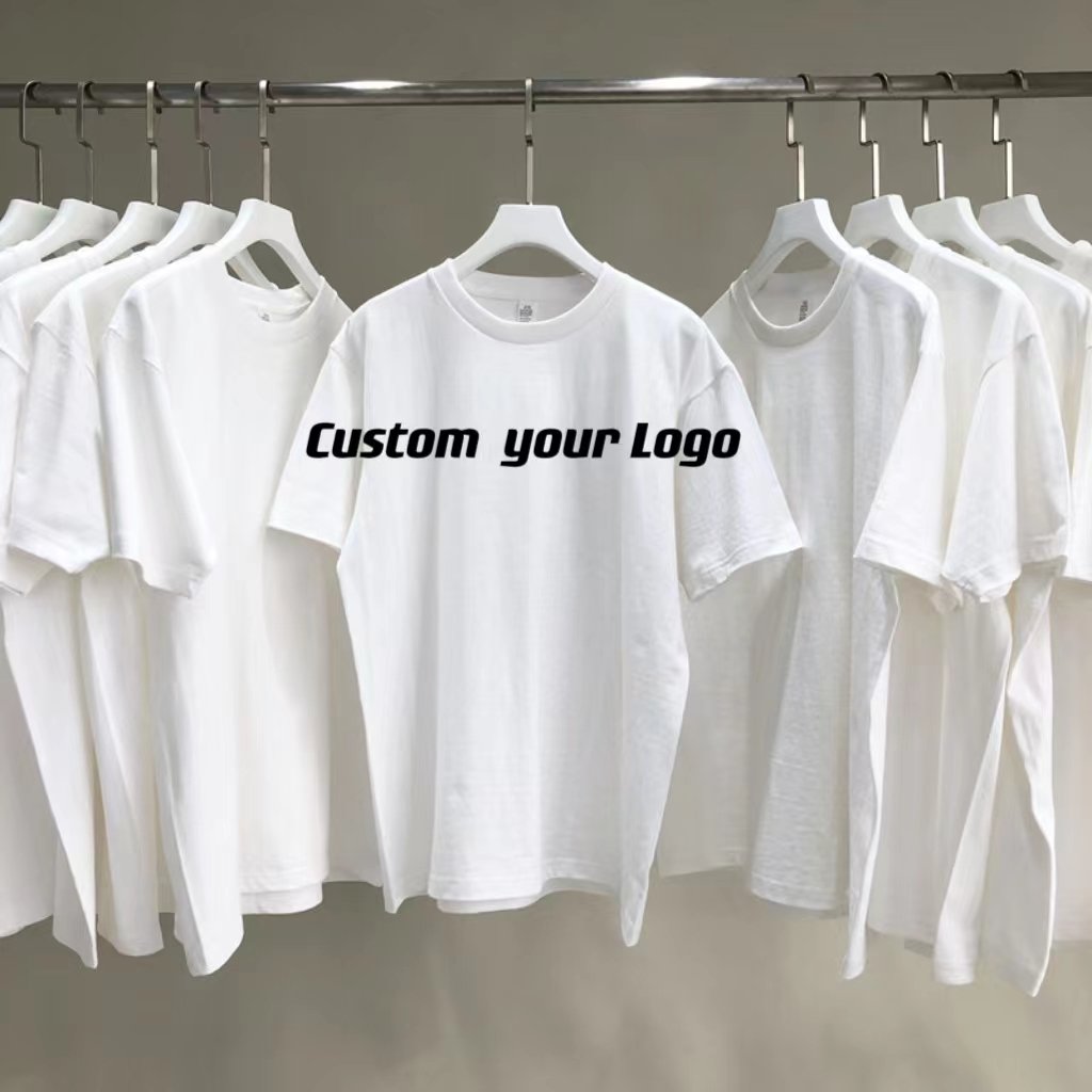 OEM Cheap Blank Plus White Tee Shirts Custom Printing Plain White T-shirt For Men Embroidered White T-shirts For Men