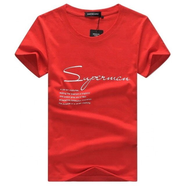 Men's T-Shirt Print Cotton Summer Short Sleeve Comfortable Men T-Shirts Newest Style Quick Dry T-Shirts For Men