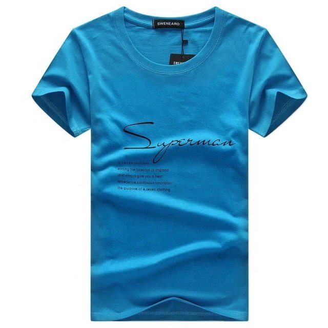Men's T-Shirt Print Cotton Summer Short Sleeve Comfortable Men T-Shirts Newest Style Quick Dry T-Shirts For Men