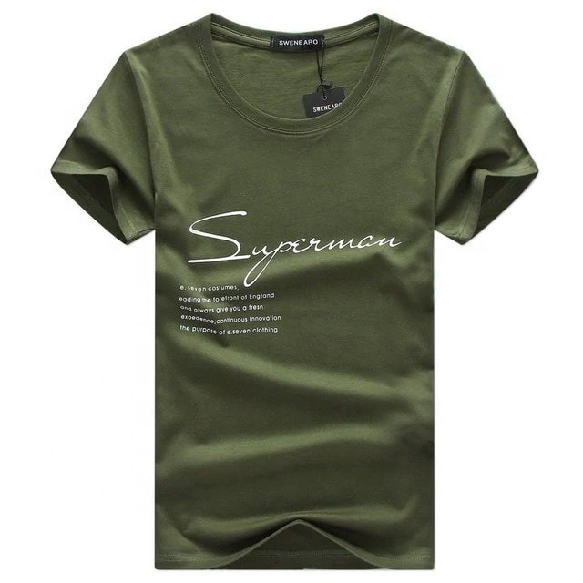 Men's T-Shirt Print Cotton Summer Short Sleeve Comfortable Men T-Shirts Newest Style Quick Dry T-Shirts For Men