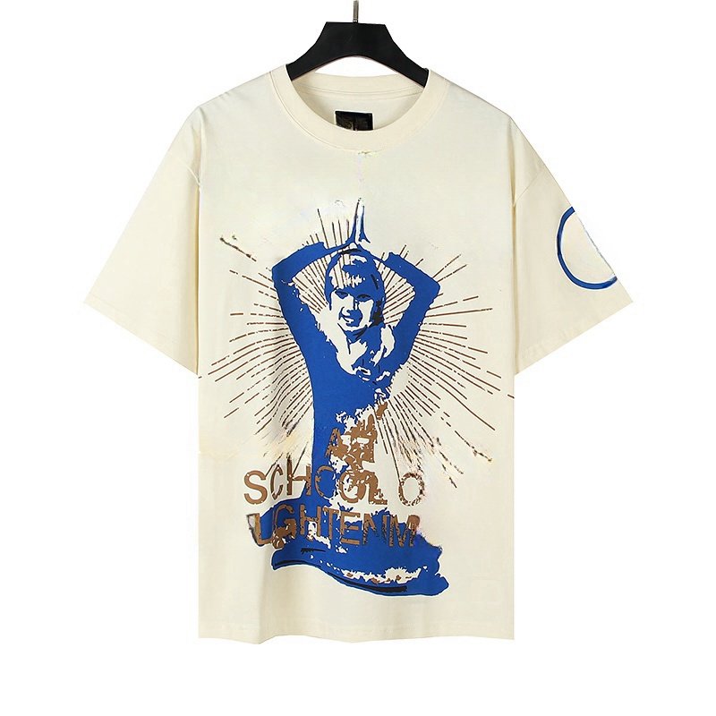 Wholesale High Quality 100% Cotton 230G Print Enzyme Wash drop Shoulder Heavyweight Hiphop Oversized Custom Unisex Men's Tshirts