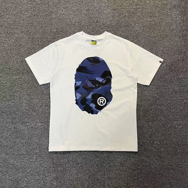 Luxury Designer Men's Clothes Heavyweight Cotton Top Oversized T-shirt Streetwear Ape Head for Bapees T-shirts