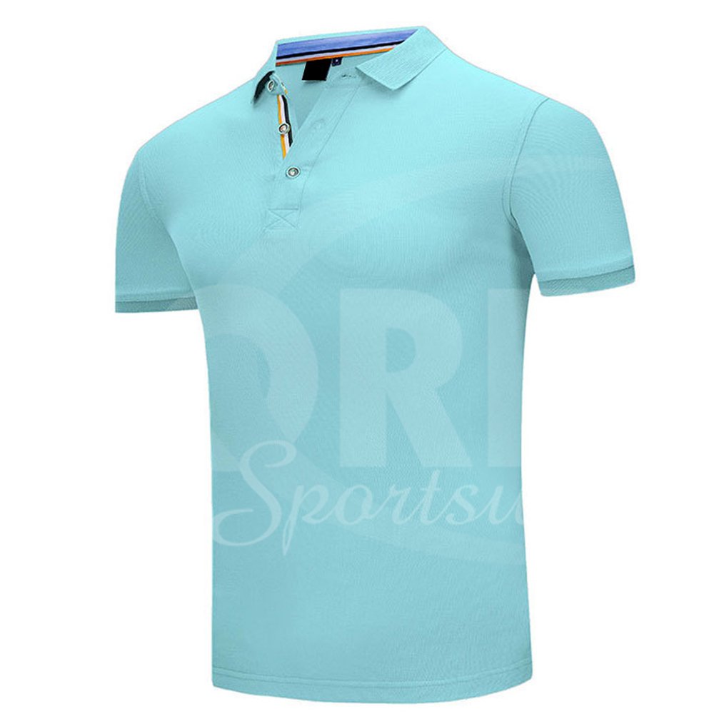 New Summer Custom Made Latest Trendy Style Solid Color Men Plain Cotton Fabric Polo Shirts
