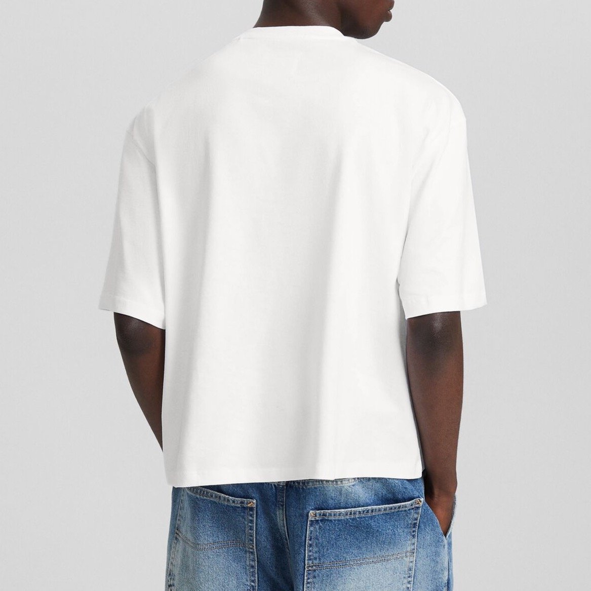 Manufacturer Custom DTG Screen Print Men's Box Cut Tee T-shirt Oversized Heavyweight Cotton TShirt Boxy Fit Crop T Shirt for Men