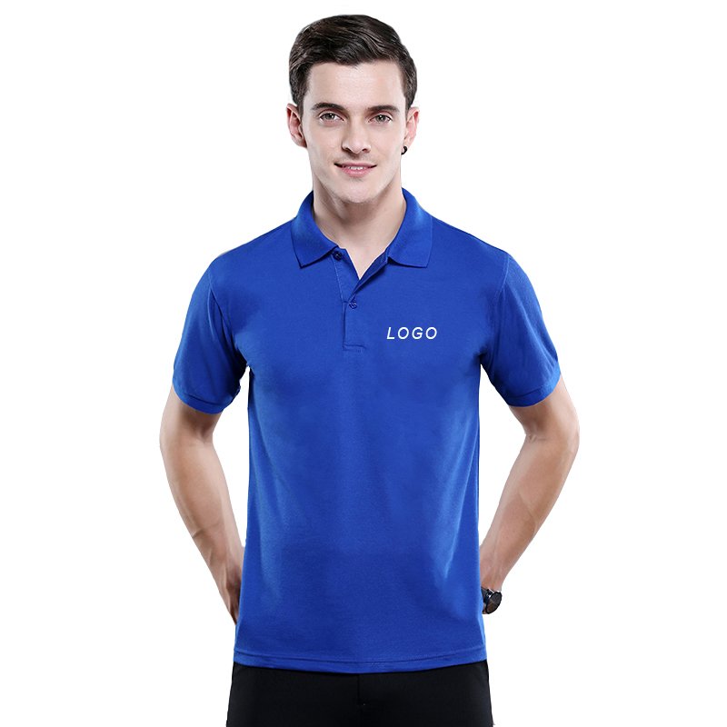 Factory Custom logo solid color plain blank pique cotton embroidery t shirt cotton t-shirts men's polo shirts