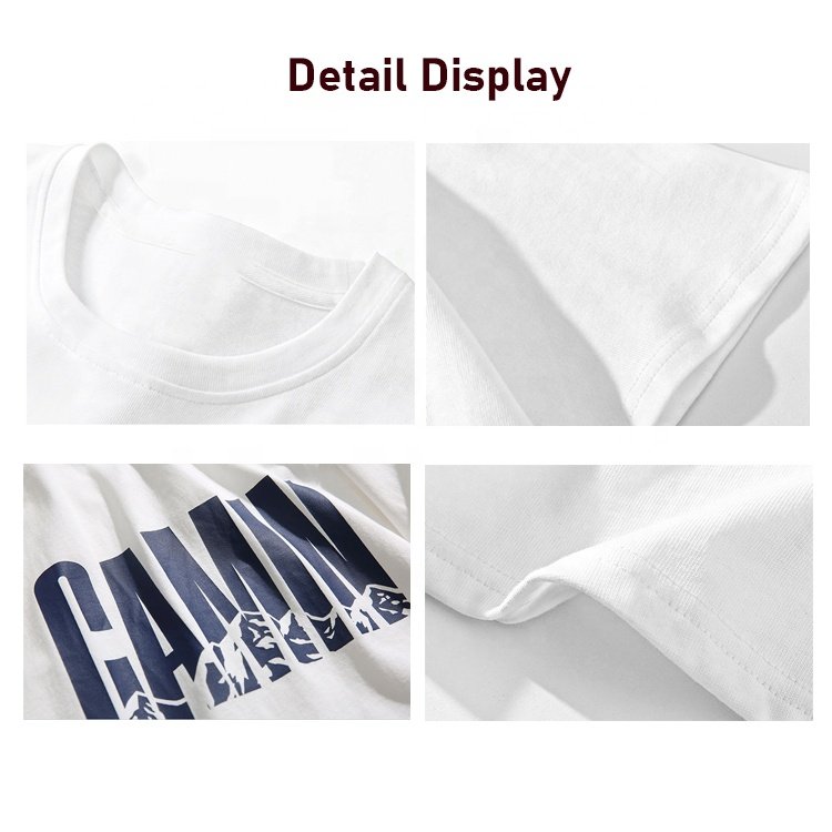 2024 Short Sleeve Tee Shirt High Quality Blank Custom Tshirt 100% Cotton Custom Screen Printing T-shirt For Men T Shirt