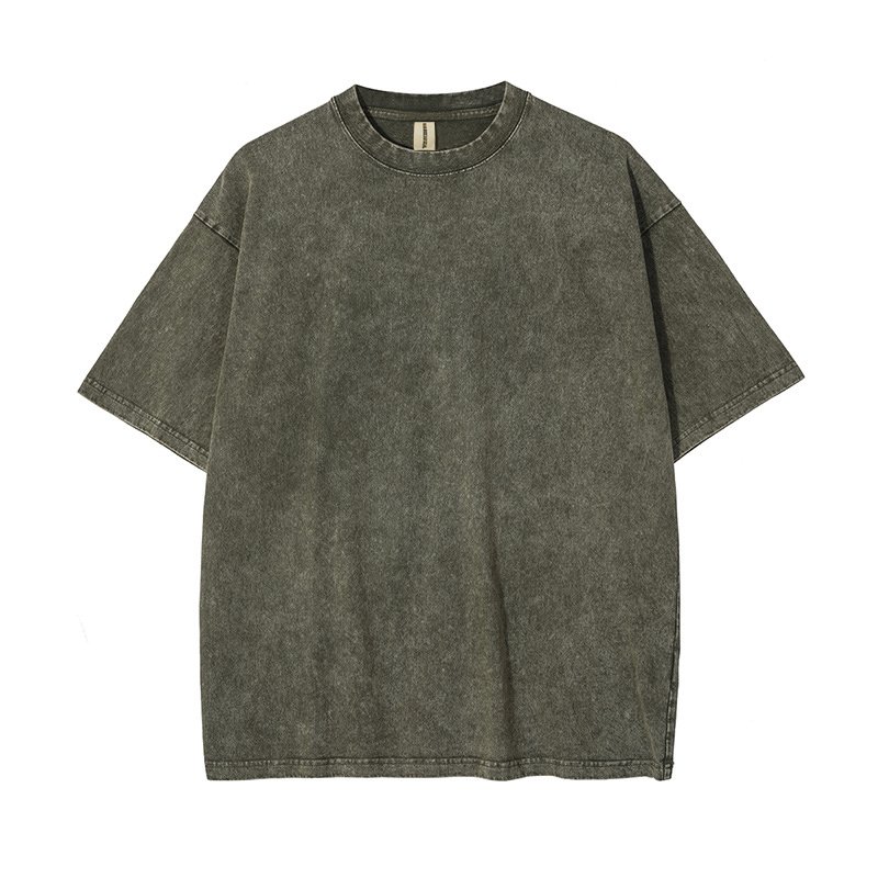 260gsm Plain t shirt High Quality Custom Brand Design Unisex Vintage t shirt 100% Cotton Essential tee