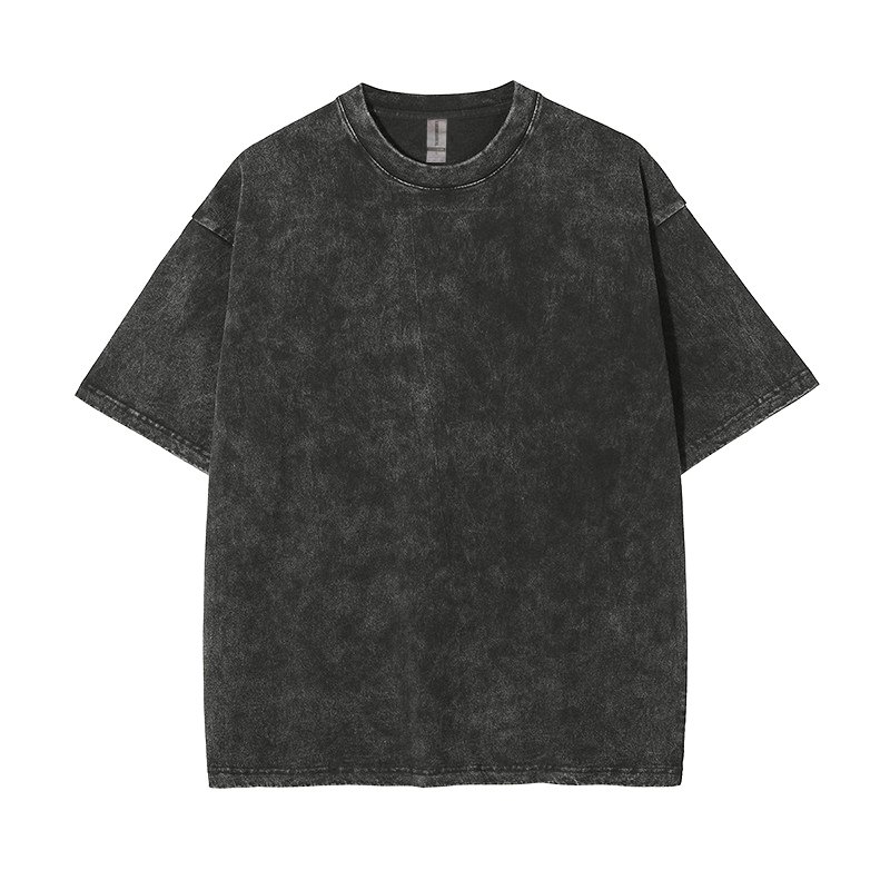 260gsm Plain t shirt High Quality Custom Brand Design Unisex Vintage t shirt 100% Cotton Essential tee