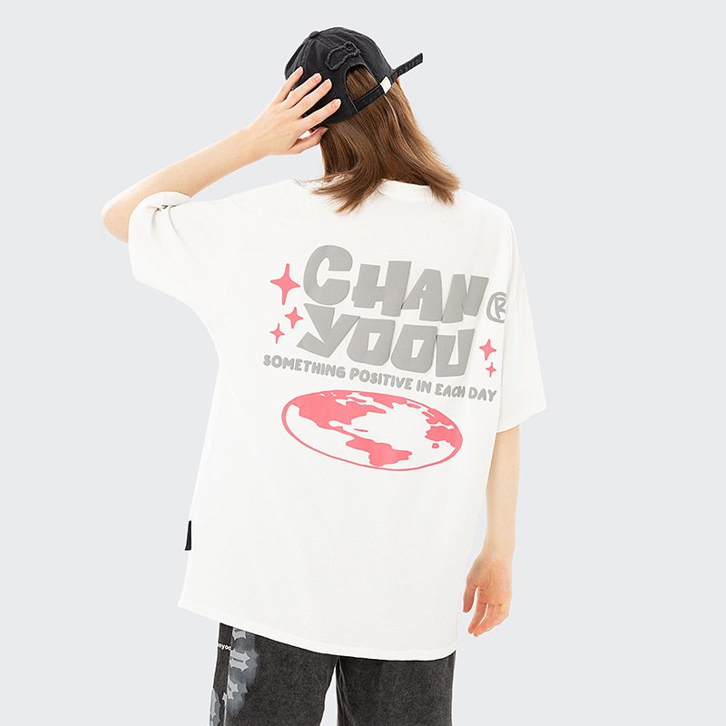 Sustainable 100% cotton men t shirt blank oversized tshirt custom art graphic print plus size men's t-shirts with logo
