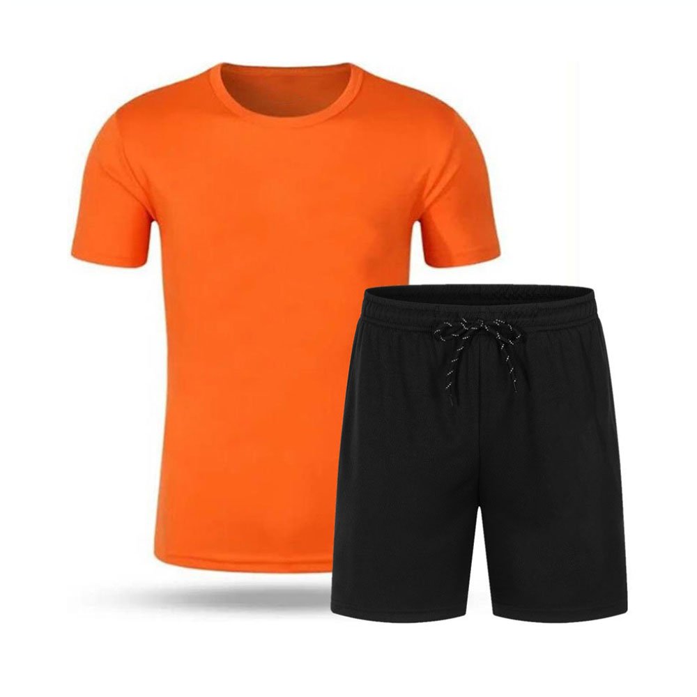 Wholesale Summer New Men Casual Shorts Sets Short Sleeve T Shirt Shorts Solid Tracksuit Set Men's Brand Clothing 2 Pieces Sets