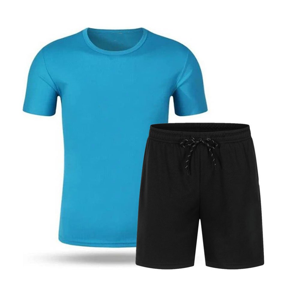 Wholesale Summer New Men Casual Shorts Sets Short Sleeve T Shirt Shorts Solid Tracksuit Set Men's Brand Clothing 2 Pieces Sets