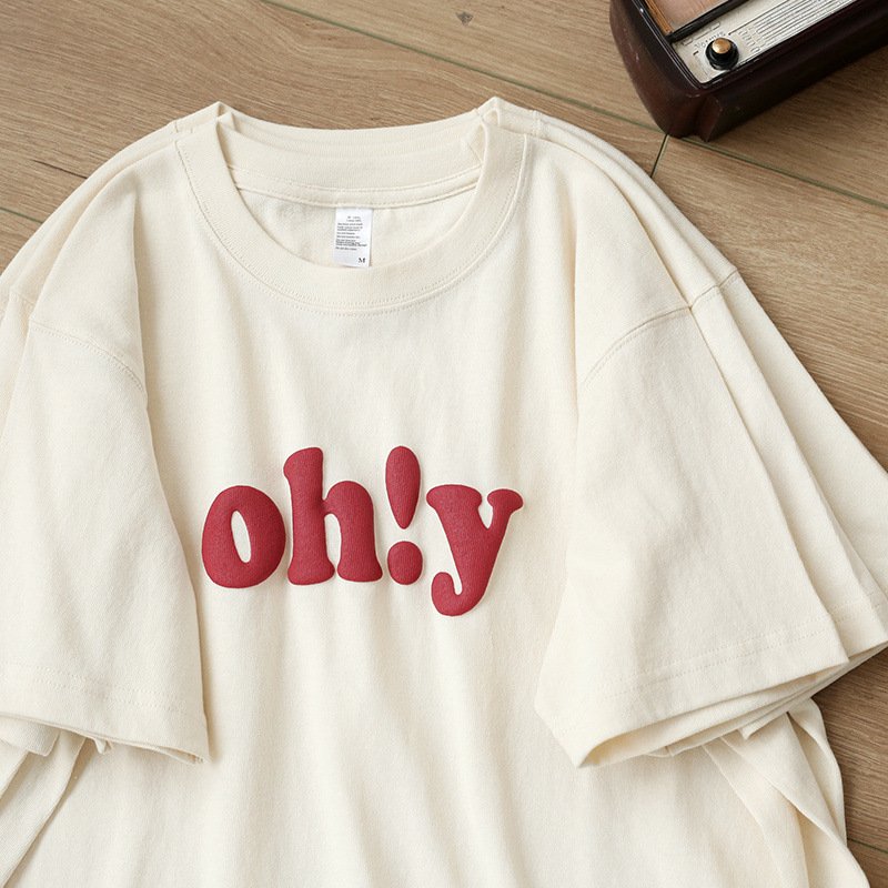 100% Cotton blank men's shirt customized plus size design fashion women's t-shirts men's t-shirts plain 3D puff print