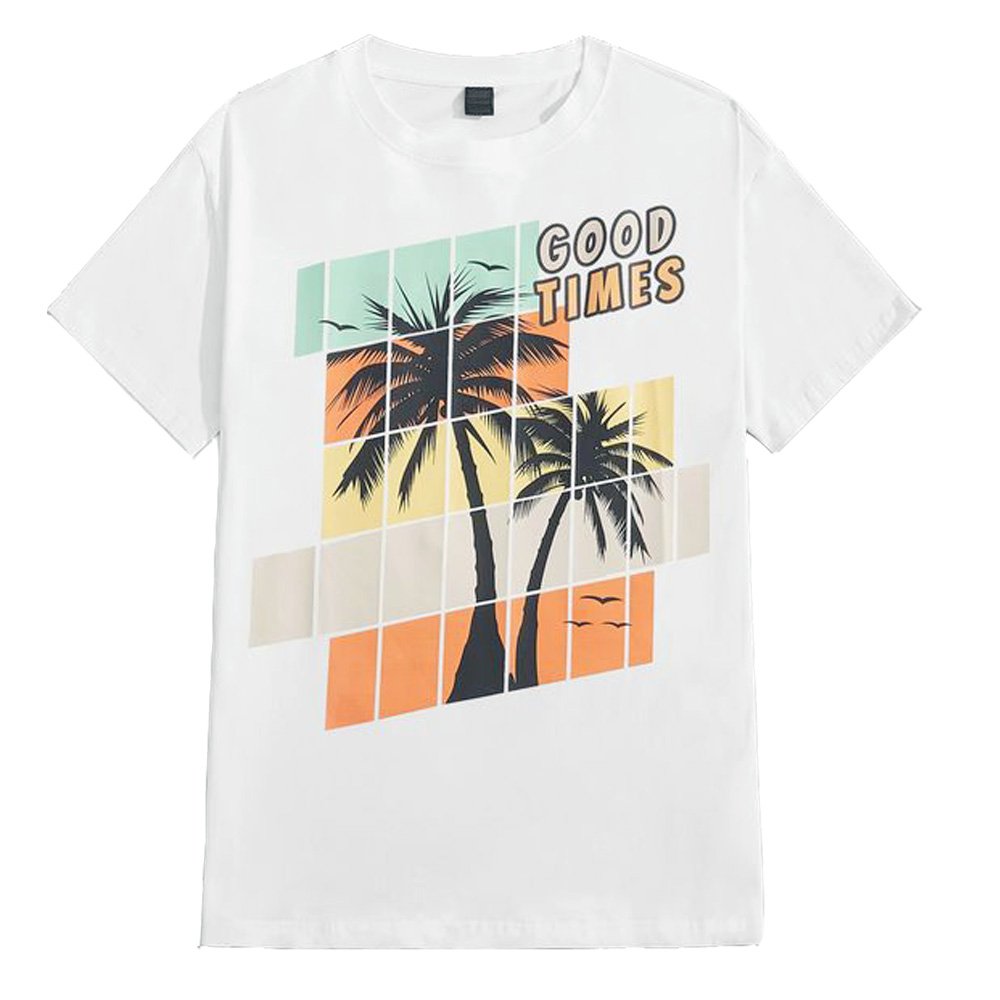 custom wholesale New design clothes fashionable casual men clothing t shirt men printing round neck t shirt