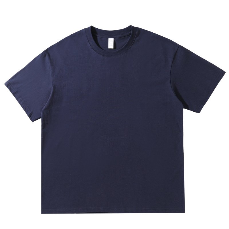 Custom Logo 230gsm 100% Cotton Plain Tshirt for Men Summer Casual Oversized Short T-Shirt with Screen Style Blank Design