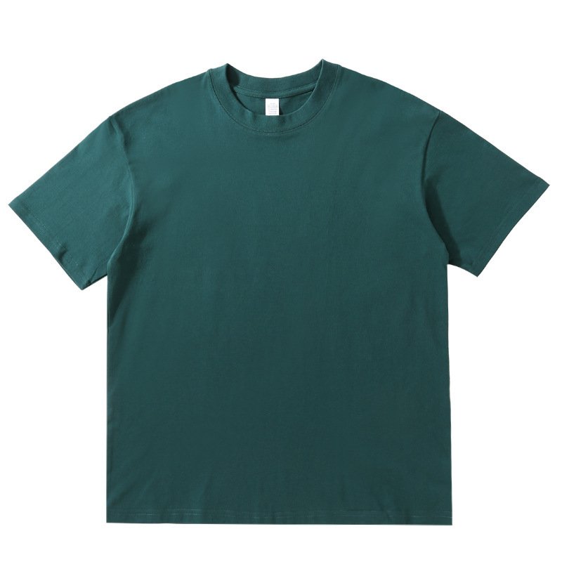 Custom Logo 230gsm 100% Cotton Plain Tshirt for Men Summer Casual Oversized Short T-Shirt with Screen Style Blank Design