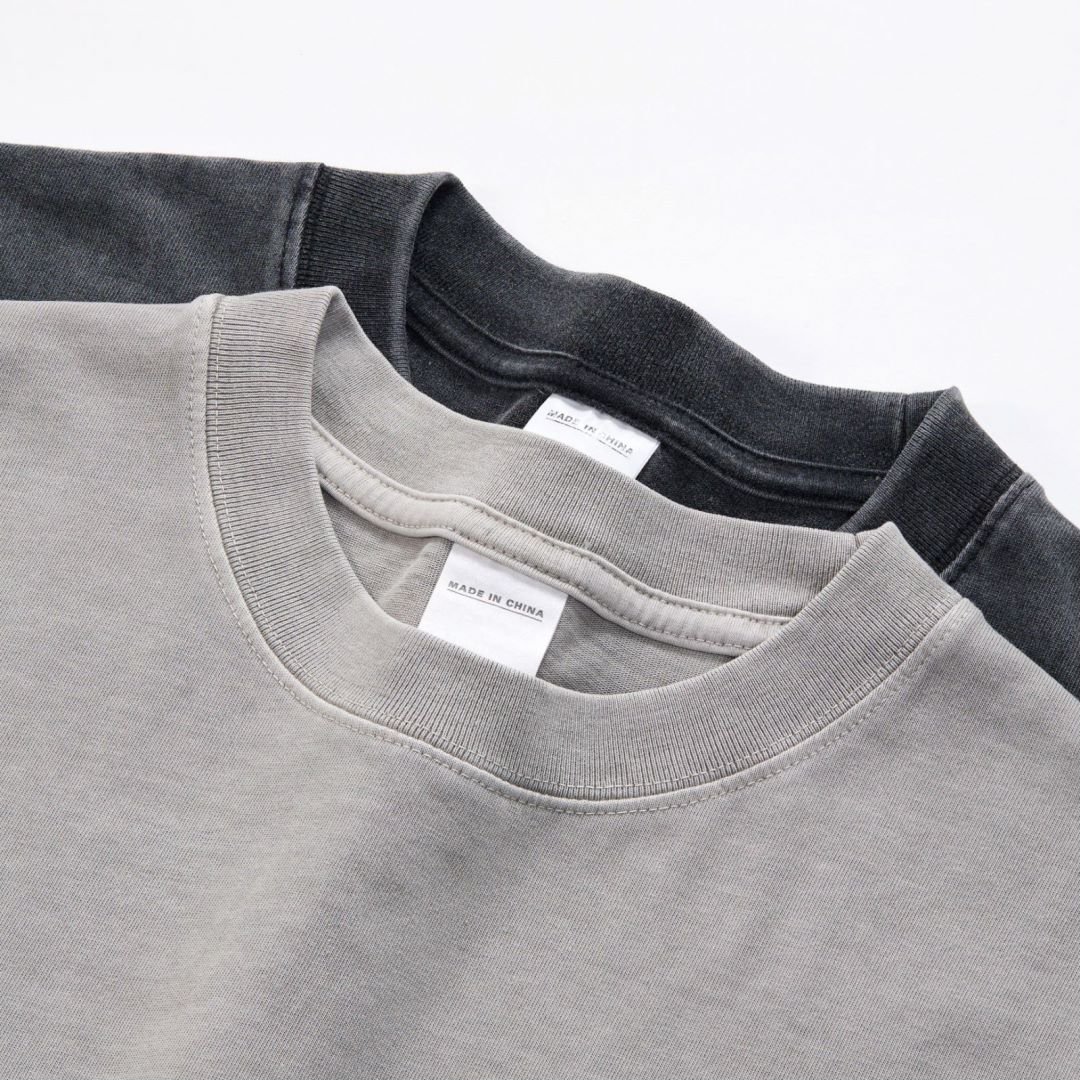 Wholesale heavyweight 100 Cotton blank Plain Dropped Shoulder Men's T-shirt Streetwear Cool Graphic Oversized Vintage tee