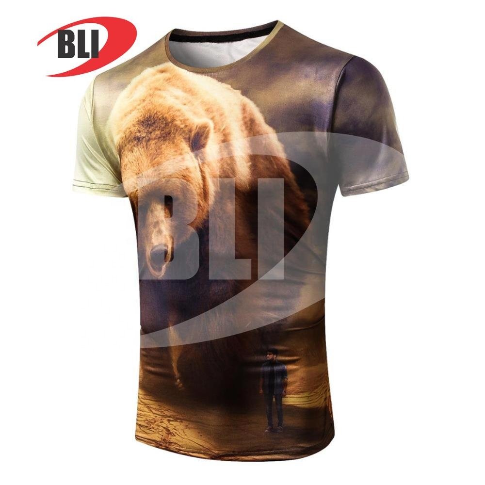 Professional Manufacturing Sublimation Men's T-Shirt 100% Polyester T Shirt Sublimation Promotional Sublimation T-Shirt For Men