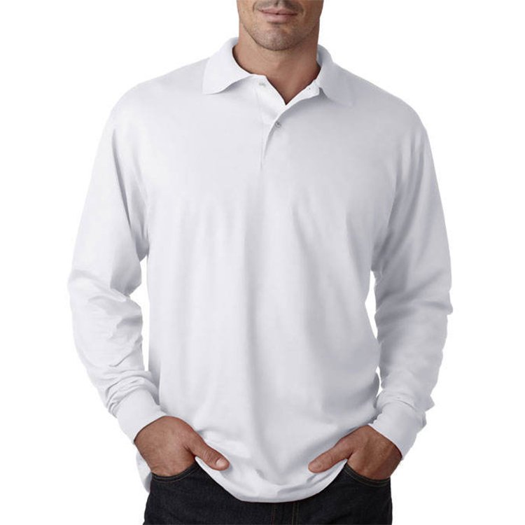 high quality plain 100% cotton long sleeve polo shirt, rugby polo long sleeve, mens long sleeve polo shirts