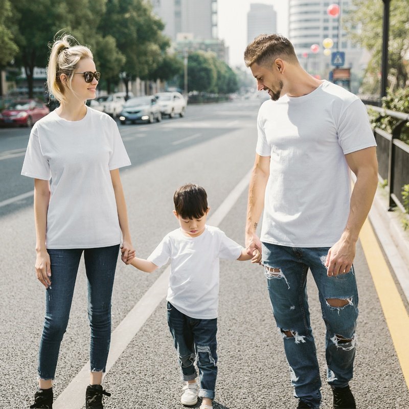 Custom Unisex tshirt High Quality 100% Premium Cotton T-Shirt Customize Printing Logo Men's O-Neck Blank T-Shirt
