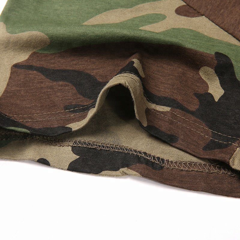 Jungle Camouflage Cotton Tshirt High Quality Wholesale Custom Training mens Tshirt