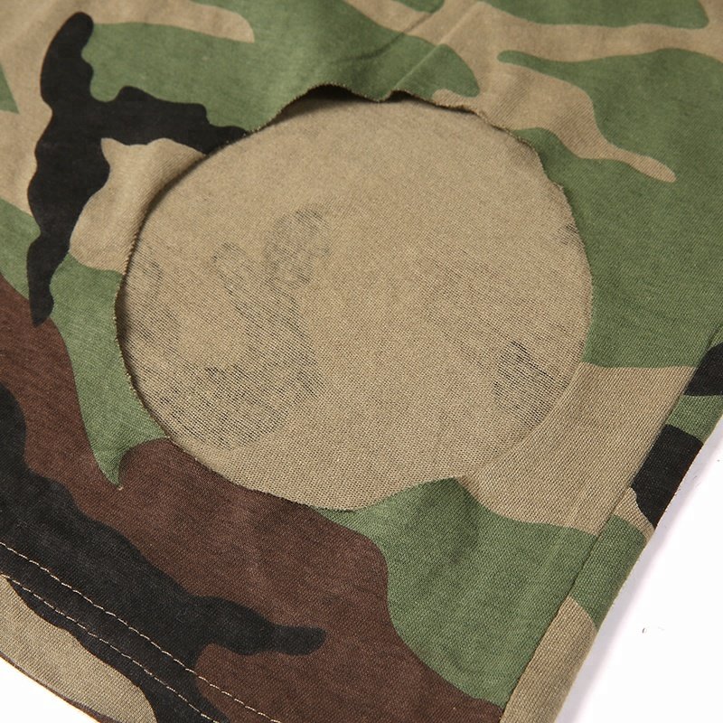 Jungle Camouflage Cotton Tshirt High Quality Wholesale Custom Training mens Tshirt