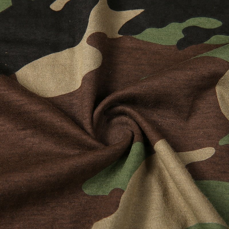 Jungle Camouflage Cotton Tshirt High Quality Wholesale Custom Training mens Tshirt
