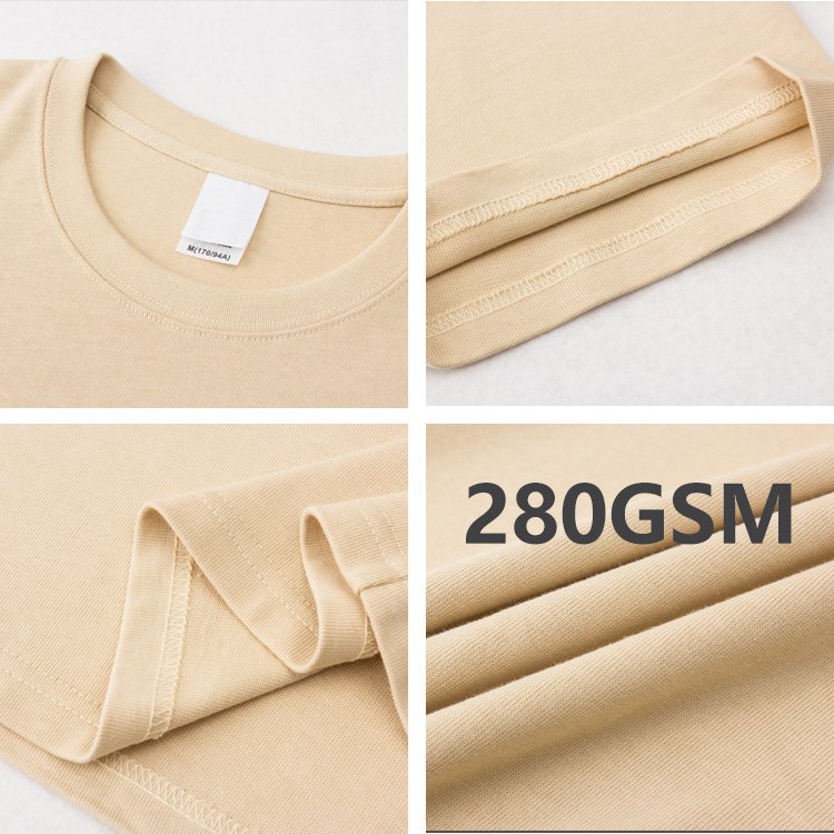Oversized Drop Shoulder 100% Cotton Screen Print Plain Heavyweight Custom T Shirt Printing Blank Plus Size Men'S T-Shirts
