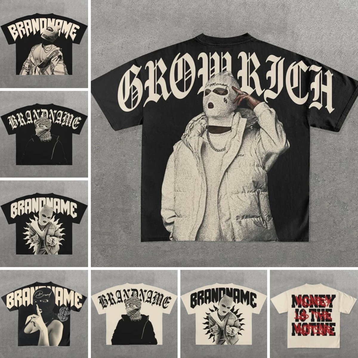 Men's T Shirts Shirt Men Hip Hop Gothic Graphic Print Oversized Cotton Tshirt Punk Short Sleeved Streetwear Casual Tops Tees