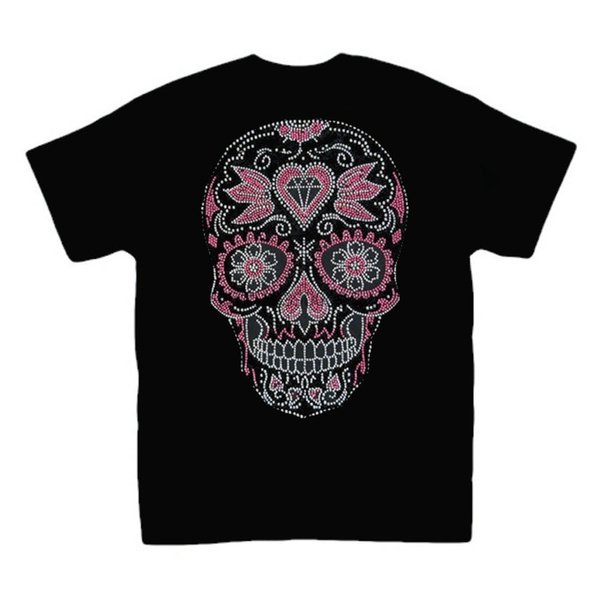 2024 Wholesale Rhinestone diamond heat transfer premium 100% Cotton Printed Men T Shirts