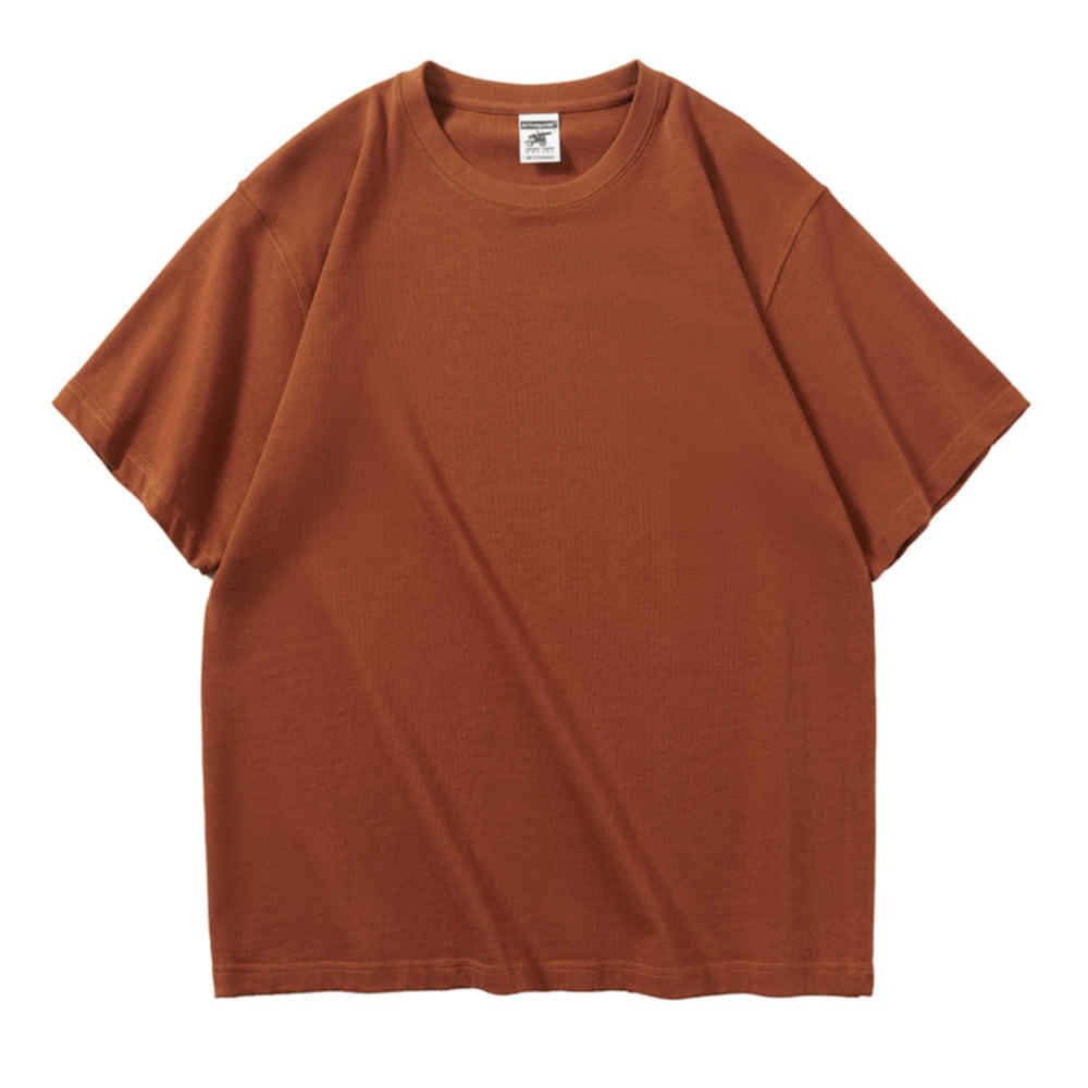 Heavyweight Organic Cotton O-Neck Oversized Plus Size Men'S T-Shirt Custom Screen Print Logo T Shirt For Men