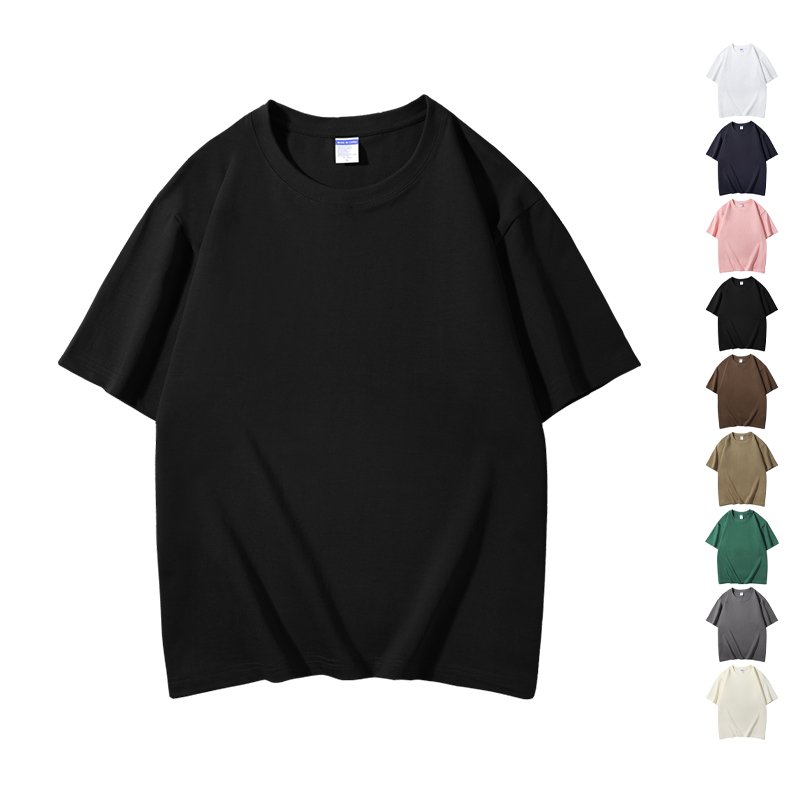High Quality Plain Men's T-Shirt Wholesale Custom Embroidery Silk Screen Printing 200-300Gsm 100 Cotton Blank T Shirt