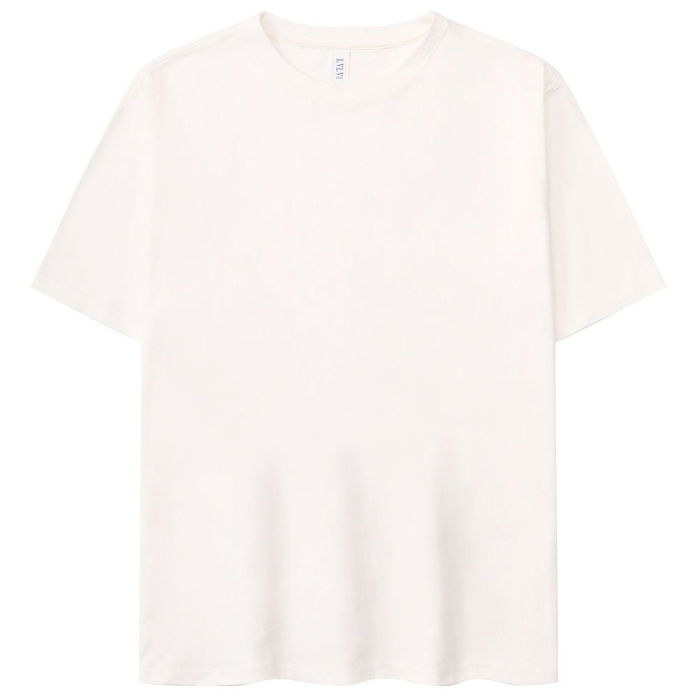High Quality Heavyweight 250gsm 100% Cotton Oversized Blank T Shirt Custom Printed Embroidered Plain Tee plus size men's t shirt