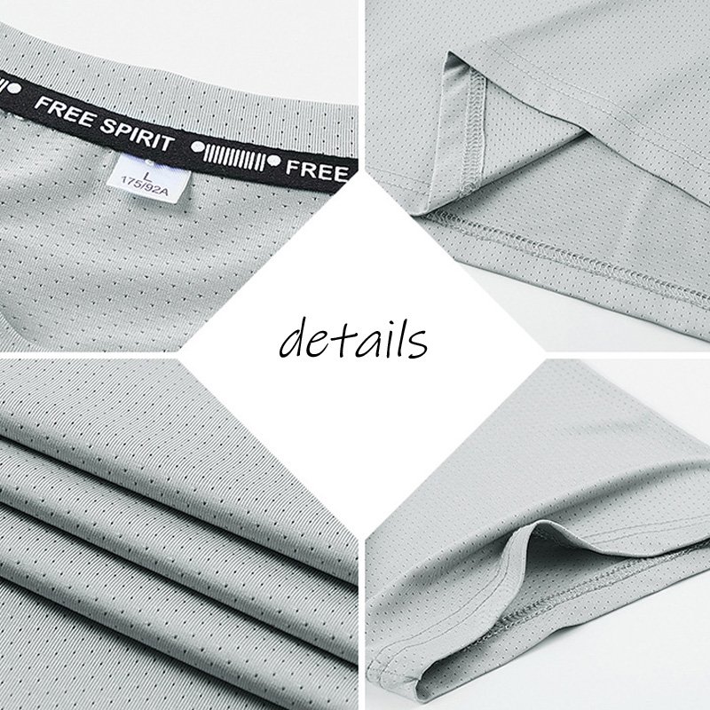 Custom Logo Sportswear Quick Dry T-shirts Breathable Mesh Fast Dry Short-sleeve Gym Running Men's T Shirt For Men