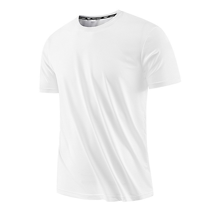 Custom Logo Sportswear Quick Dry T-shirts Breathable Mesh Fast Dry Short-sleeve Gym Running Men's T Shirt For Men