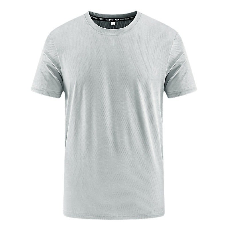 Custom Logo Sportswear Quick Dry T-shirts Breathable Mesh Fast Dry Short-sleeve Gym Running Men's T Shirt For Men