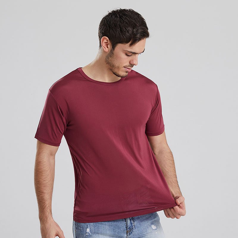 men's t-shirts designer t-shirt luxury mulberry t-shirts 100% mulberry silk men t shirts