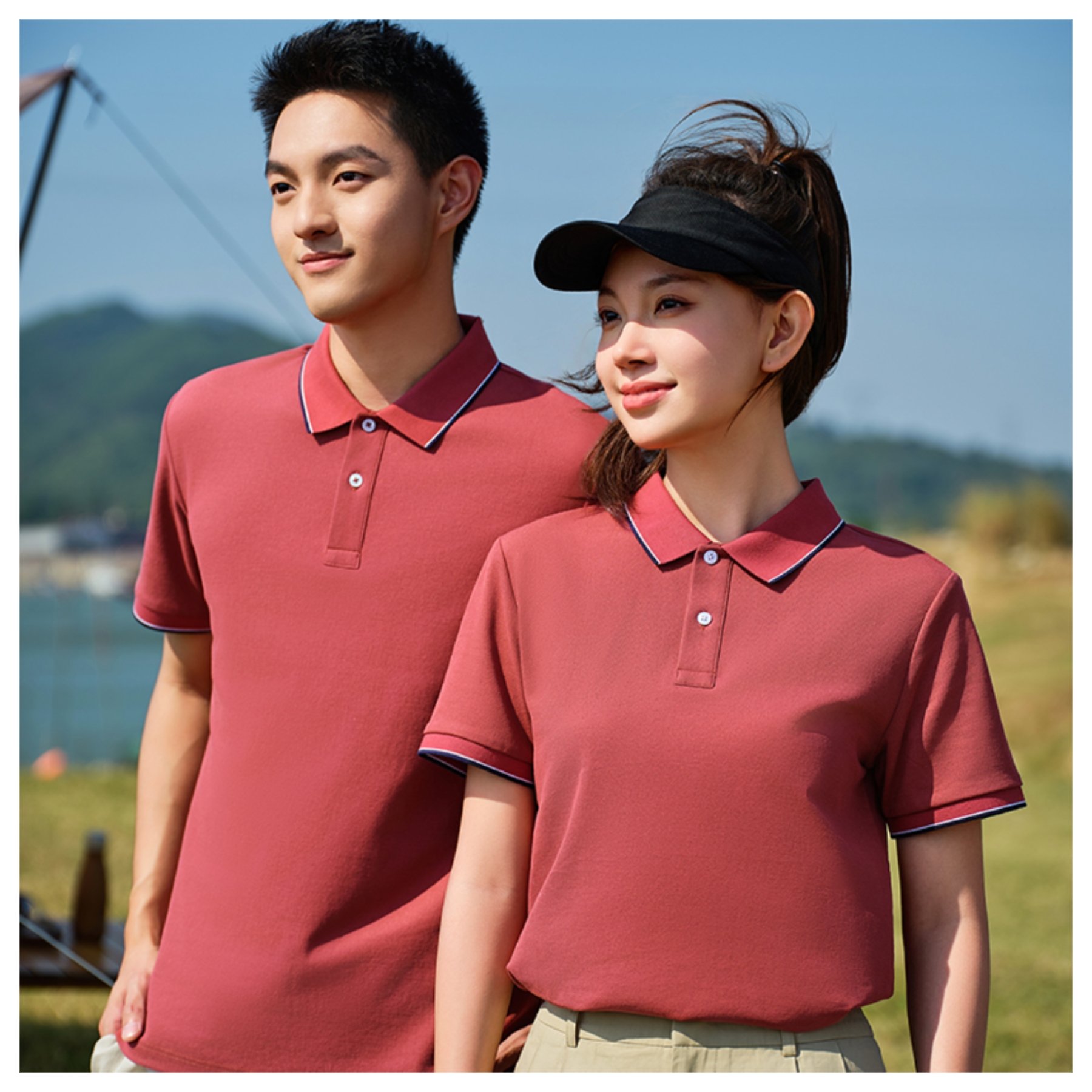 Huachao custom summer business unisex best polo shirt cotton Anti bacterial quick dry solid Casual men's t-shirts polo collar