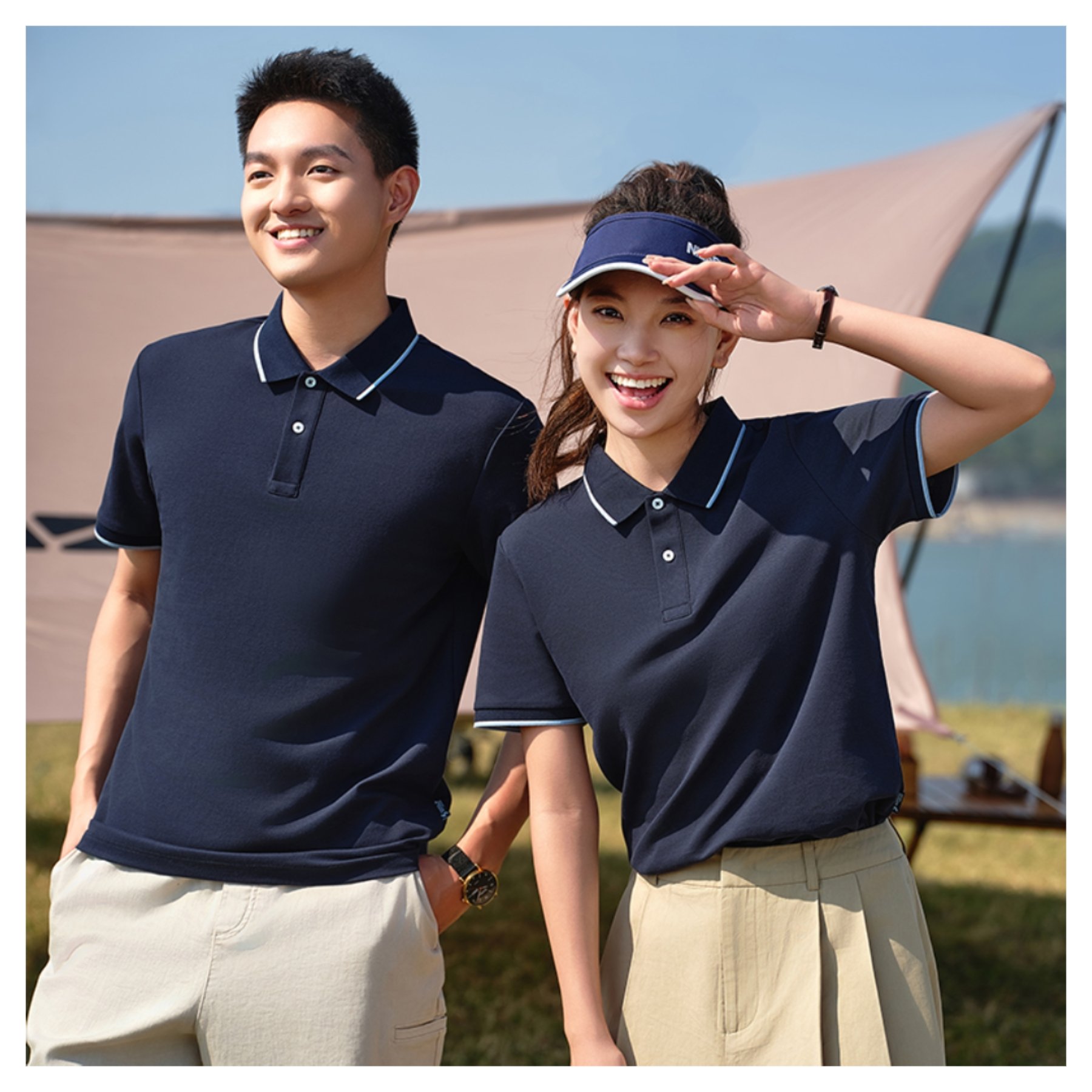 Huachao custom summer business unisex best polo shirt cotton Anti bacterial quick dry solid Casual men's t-shirts polo collar