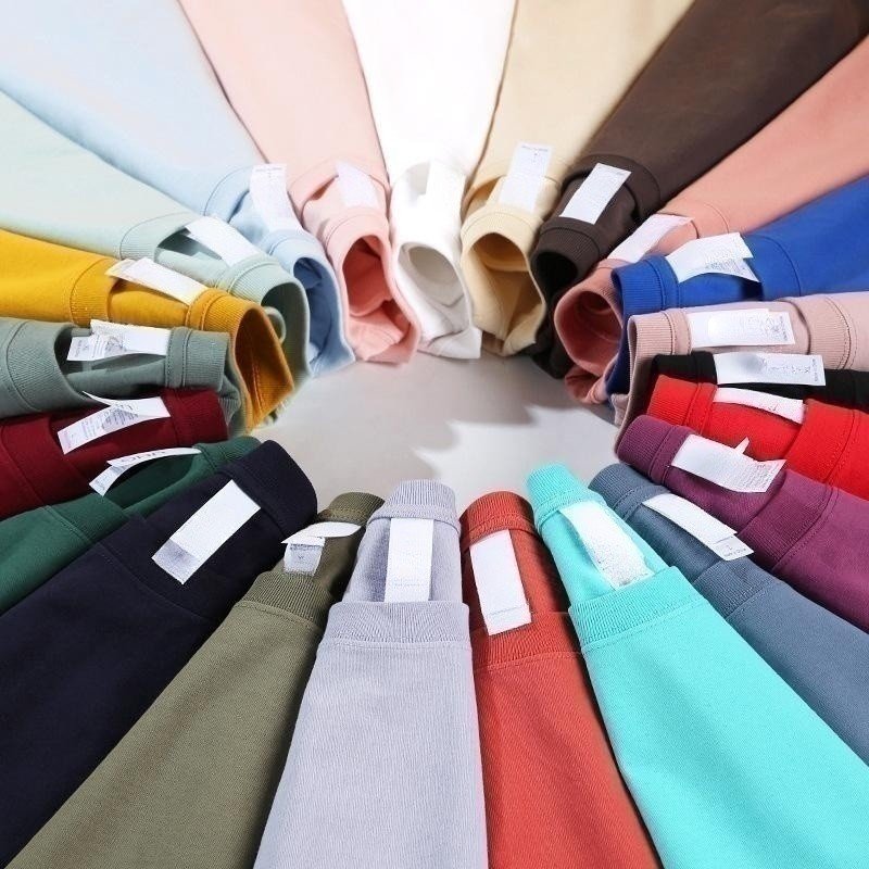 Heavy Weight T Shirt Manufacturer Custom High Quality 250gsm 100% Cotton Tee Shirt Blank Plain Plus Size Men's T Shirts
