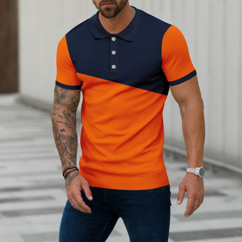 Wholesale Custom Lapel Men's T Shirt Comfortable Quick Drying Large Size Polo Shirt