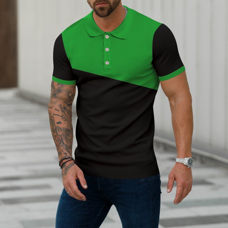 Wholesale Custom Lapel Men's T Shirt Comfortable Quick Drying Large Size Polo Shirt